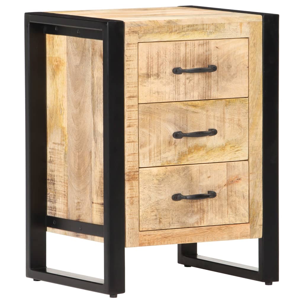 vidaXL Bedside Cabinet 40x35x55 cm Solid Mango Wood