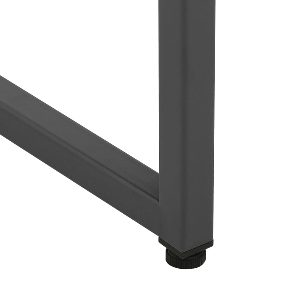 vidaXL Highboard Anthracite 80x35x135 cm Steel and Tempered Glass