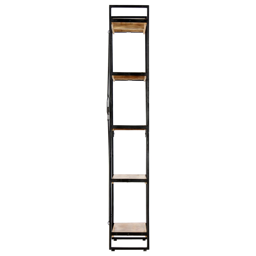 vidaXL 5-Tier Bookcase 60x30x180 cm Solid Mango Wood