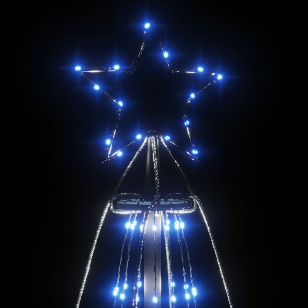 vidaXL Christmas Cone Tree Blue 1134 LEDs 230x800 cm