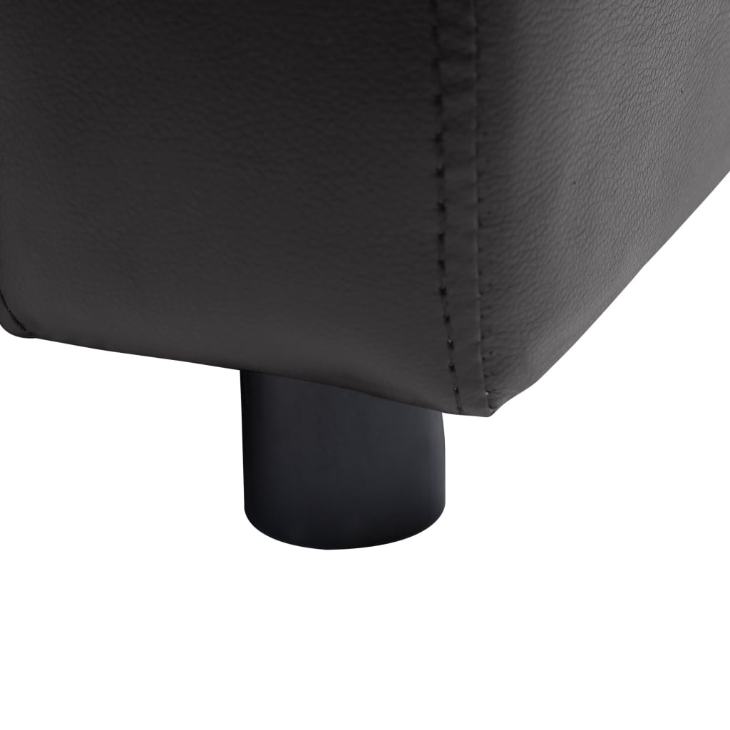 vidaXL Dog Sofa Black 80x50x40 cm Faux Leather