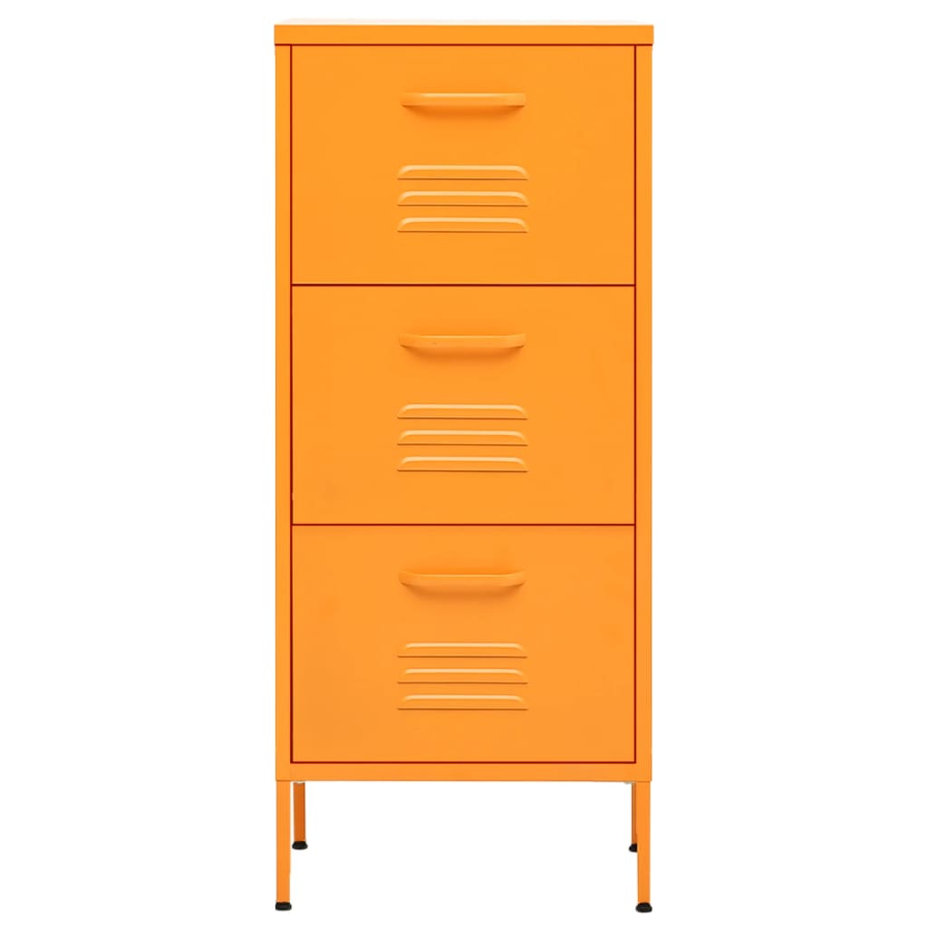 vidaXL Storage Cabinet Mustard Yellow 42.5x35x101.5 cm Steel