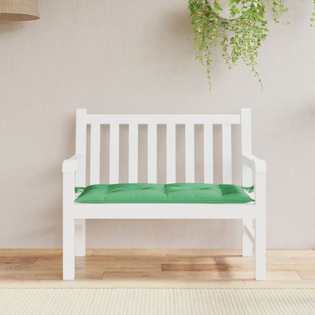vidaXL Garden Bench Cushion Green 110x50x7 cm Oxford Fabric