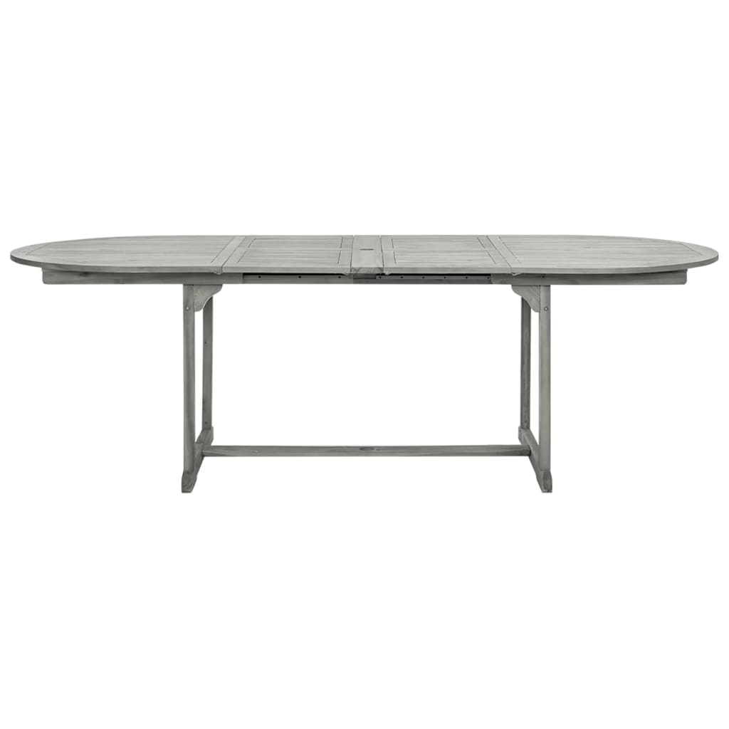 vidaXL Garden Dining Table (160-240)x100x75 cm Solid Acacia Wood