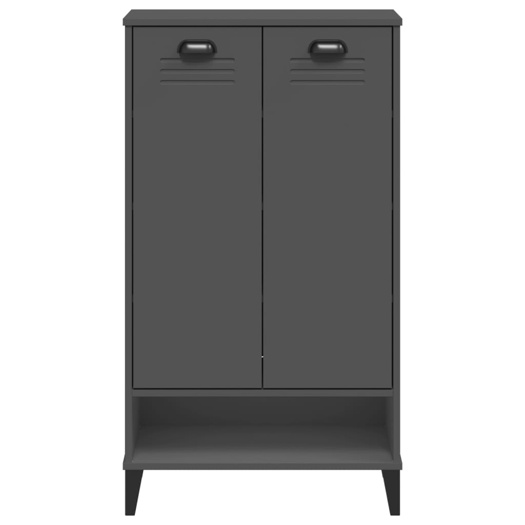 vidaXL Shoe Cabinet VIKEN Anthracite Grey Engineered Wood