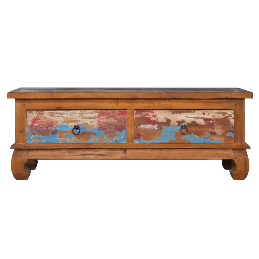 vidaXL TV Cabinet 110x35x40 cm Reclaimed Teak Wood