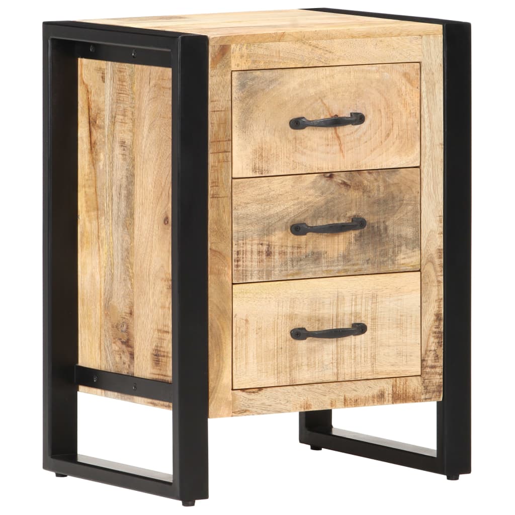 vidaXL Bedside Cabinet 40x35x55 cm Solid Mango Wood