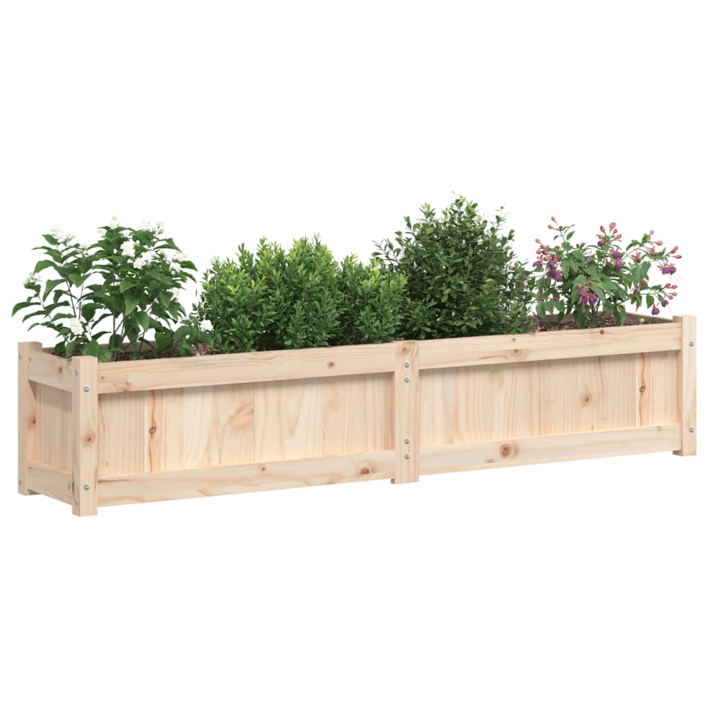 vidaXL Garden Planters 2 pcs Solid Wood Pine