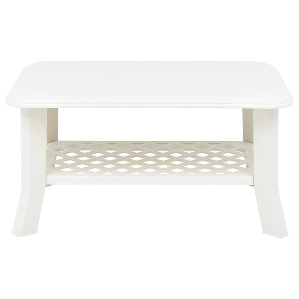 vidaXL Coffee Table White 90x60x46 cm Plastic