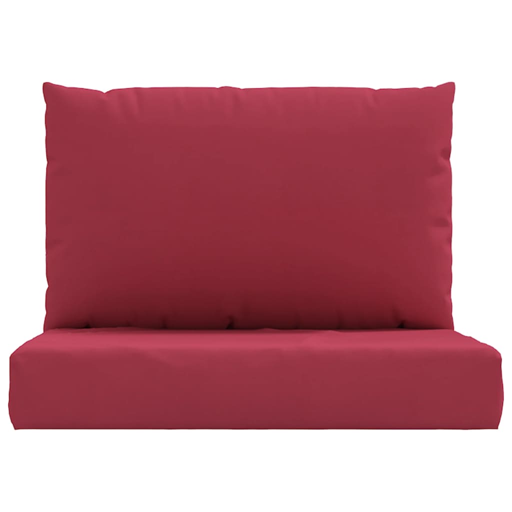 vidaXL Pallet Cushions 2 pcs Wine Red Oxford Fabric