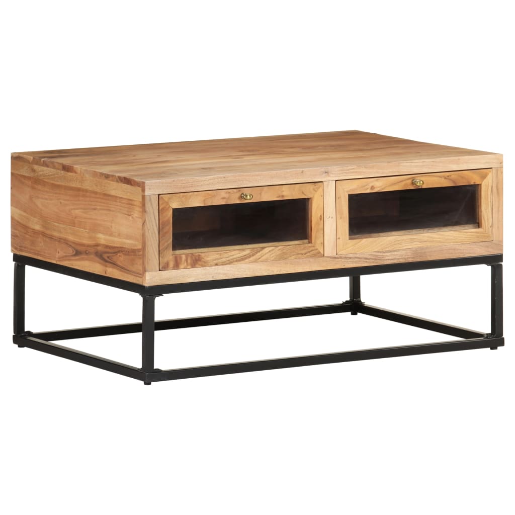 vidaXL Coffee Table 90x60x40 cm Solid Acacia Wood