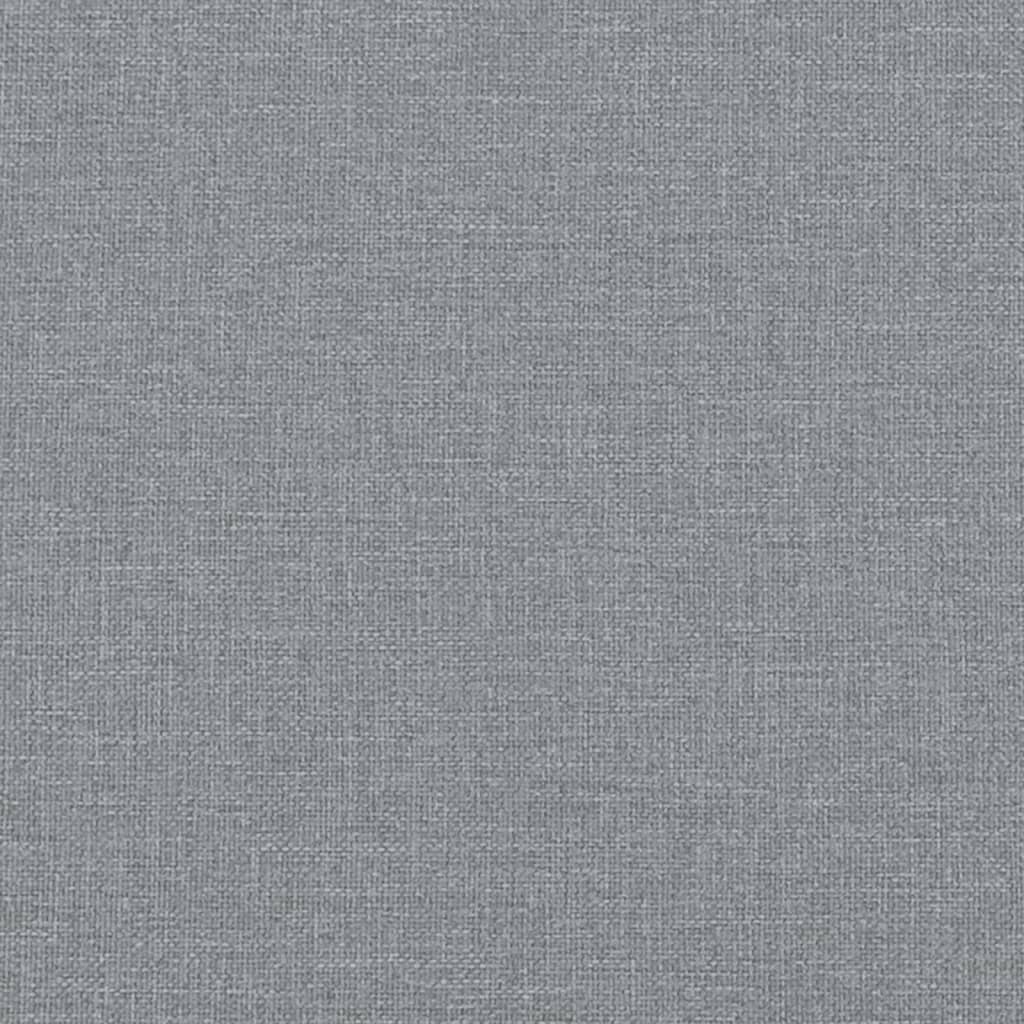 vidaXL Chaise Longue Light Grey Fabric