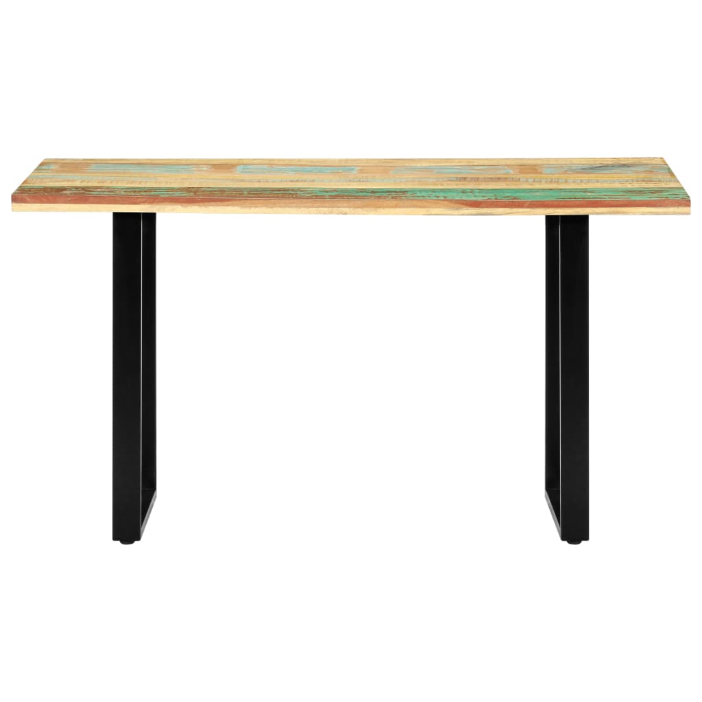 vidaXL Dining Table 140x70x76 cm Solid Reclaimed Wood