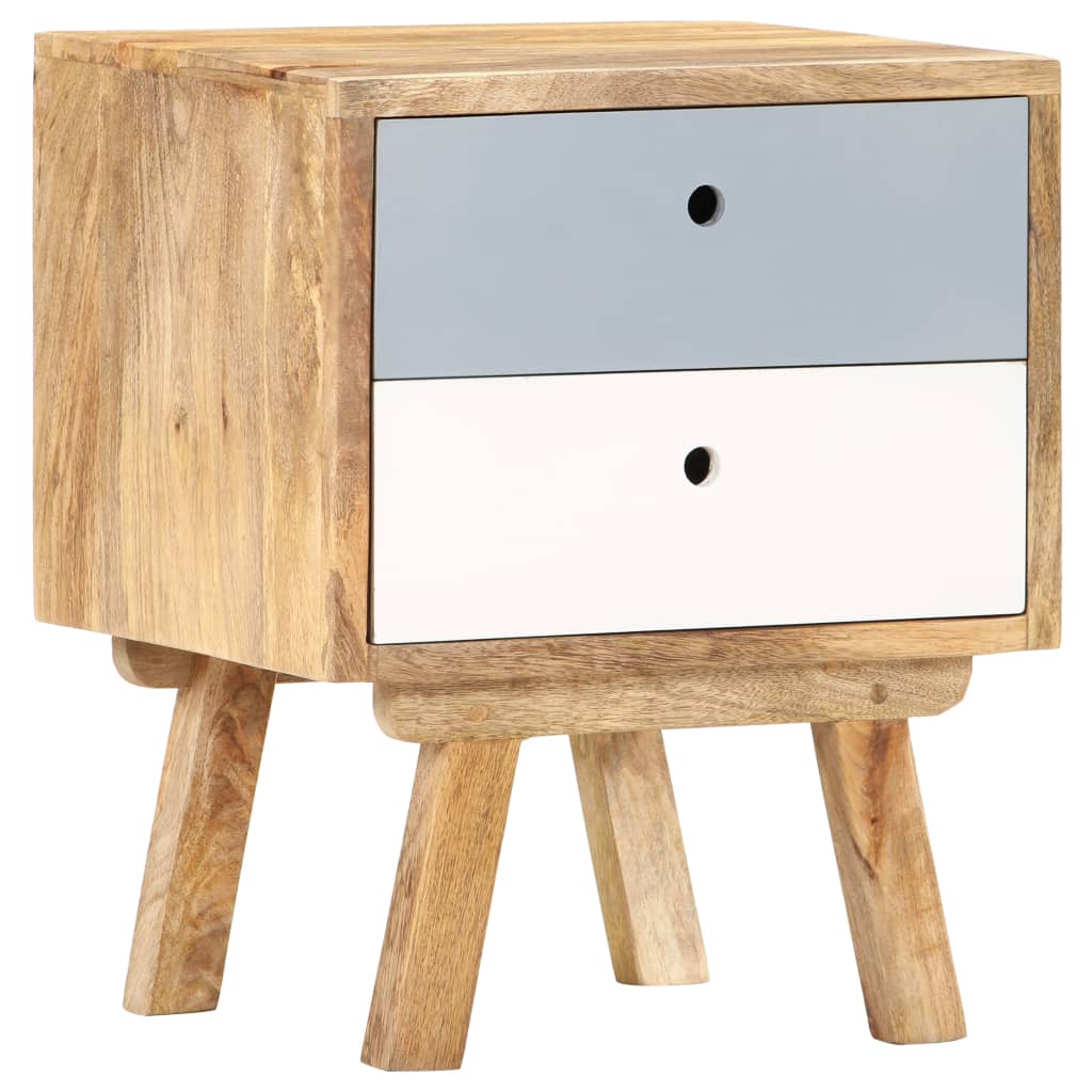 vidaXL Bedside Cabinet 40x35x50 cm Solid Mango Wood