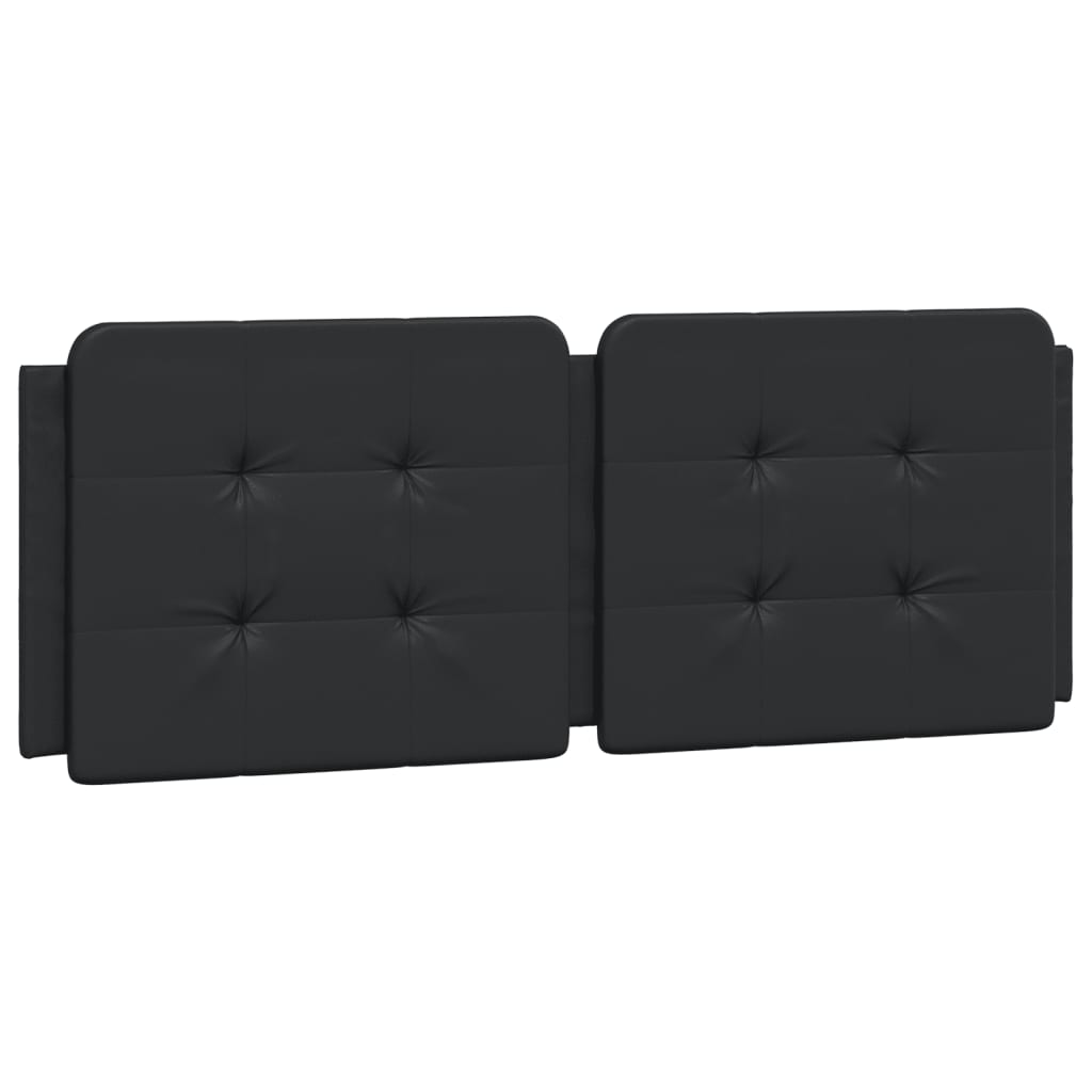 vidaXL Bed Frame without Mattress Black 137x187 cm Double Faux Leather