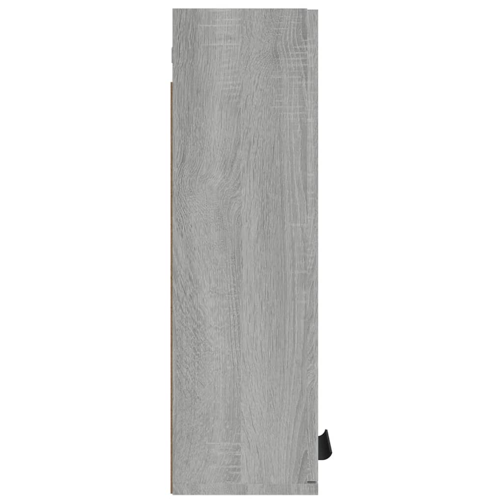 vidaXL Wall-mounted Bathroom Cabinet Grey Sonoma 32x20x67 cm
