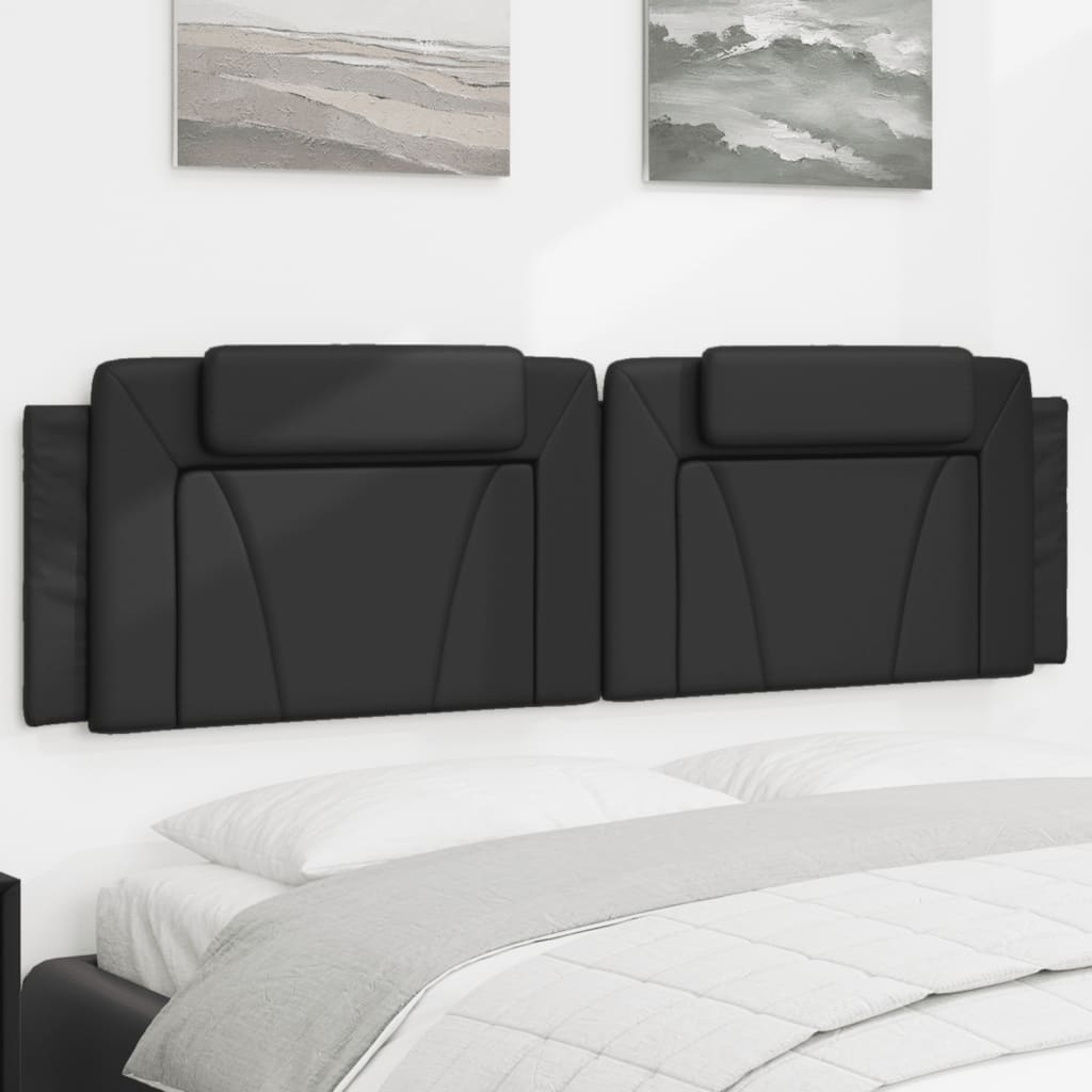 vidaXL Headboard Cushion Black 183 cm Faux Leather