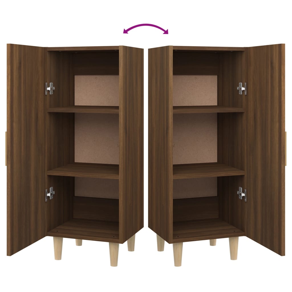 vidaXL Sideboard Brown Oak 34.5x34x90 cm Engineered Wood