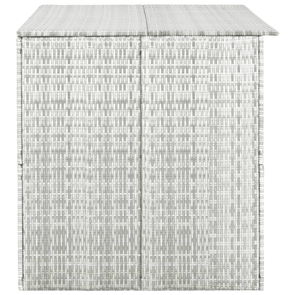 vidaXL Garden Storage Box Light Grey 150x100x100 cm Poly Rattan