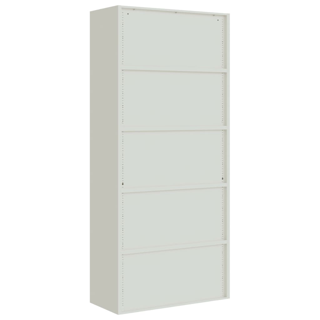 vidaXL File Cabinet Light Grey 90x40x240 cm Steel