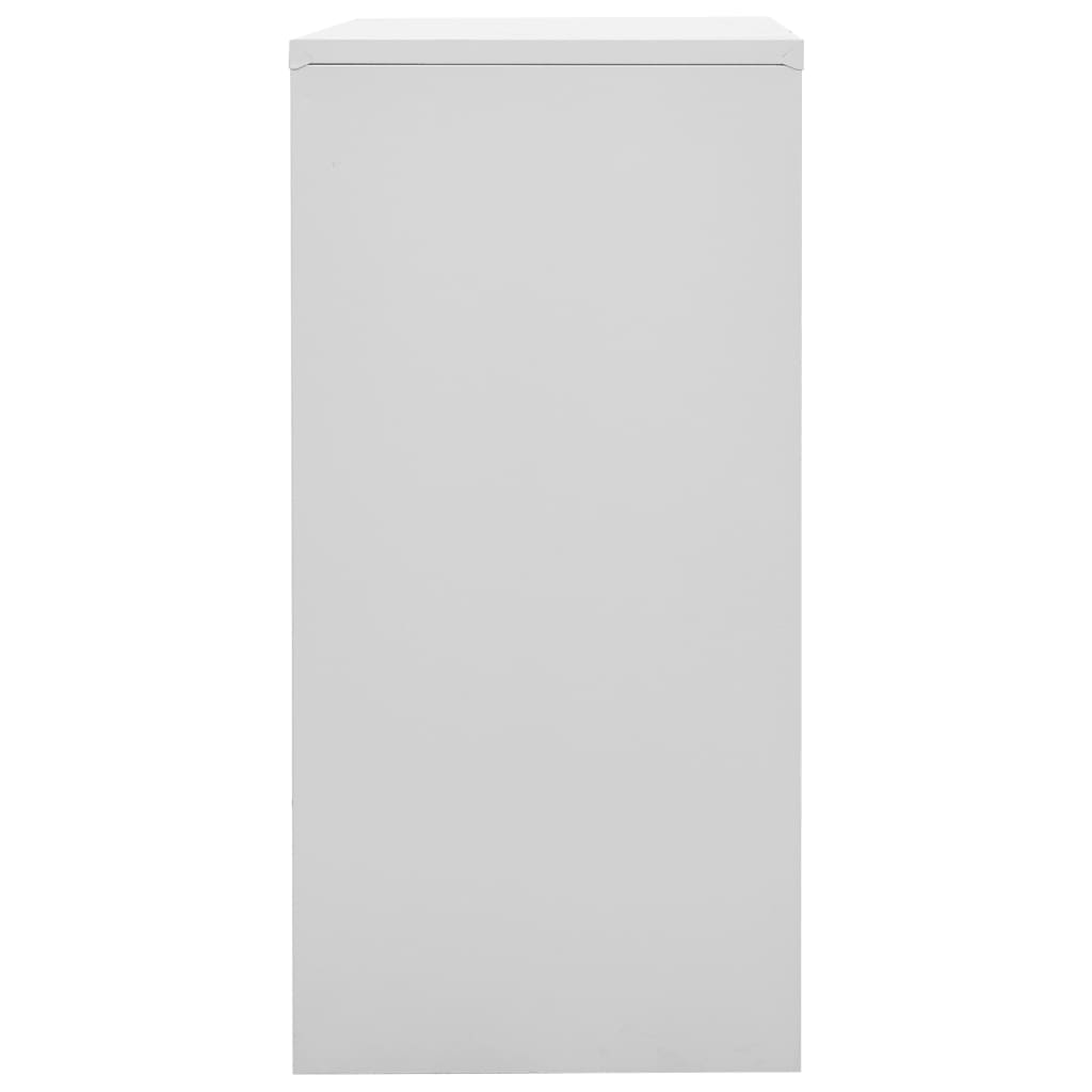 vidaXL Locker Cabinet Light Grey and Green 90x45x92.5 cm Steel