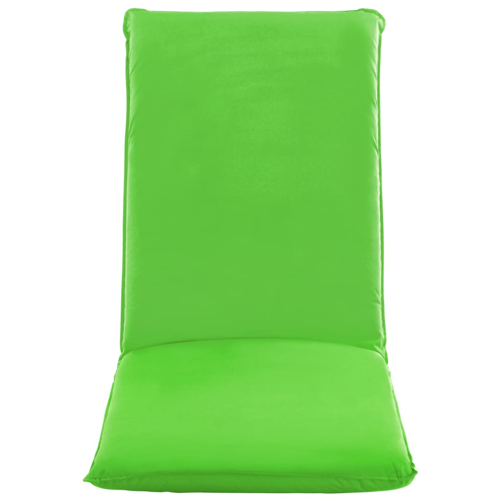 vidaXL Foldable Sunlounger Oxford Fabric Green