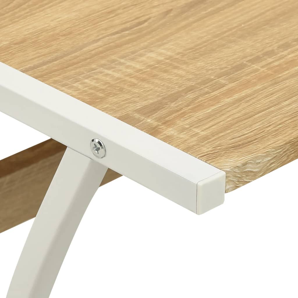 vidaXL Corner Desk L-Shaped Oak