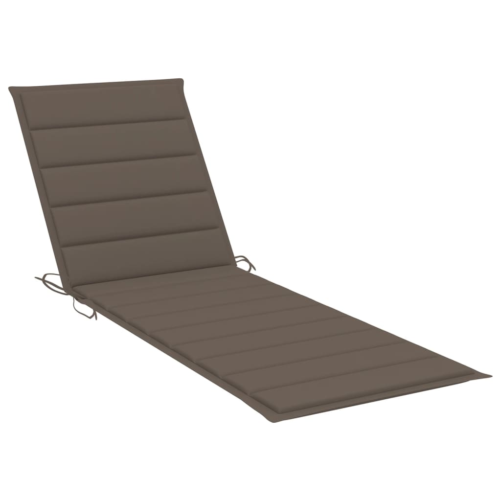 vidaXL Sun Loungers 2 pcs with Cushions Solid Acacia Wood