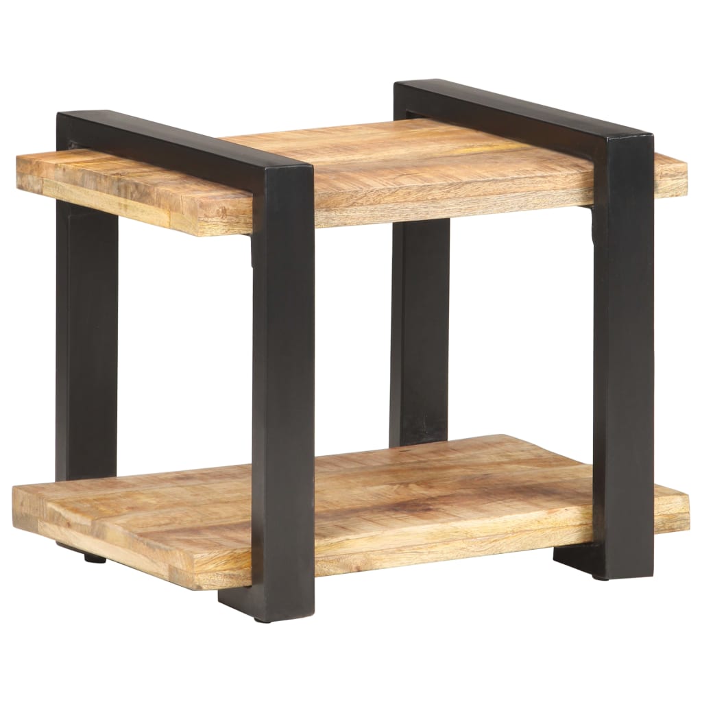 vidaXL Bedside Cabinet 50x40x40 cm Rough Mango Wood