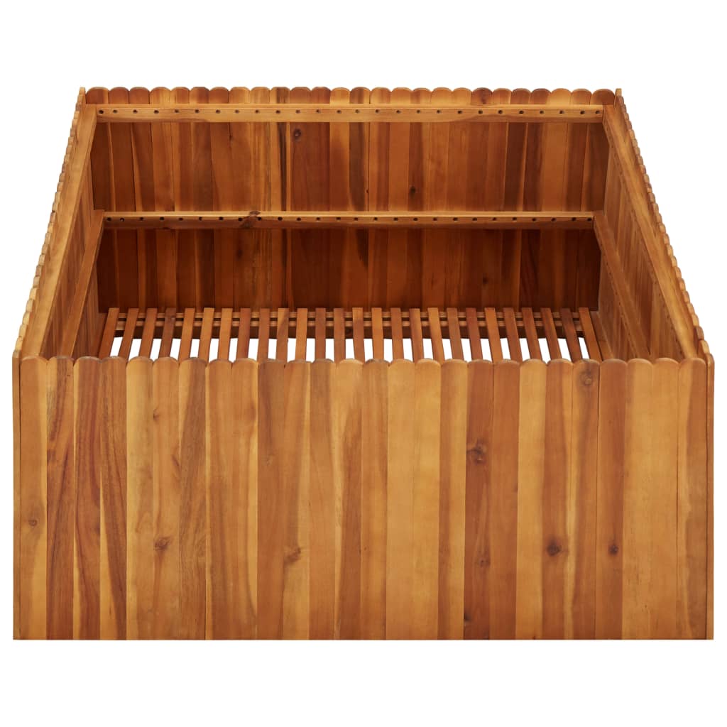 vidaXL Garden Raised Bed 100x100x50 cm Solid Acacia Wood