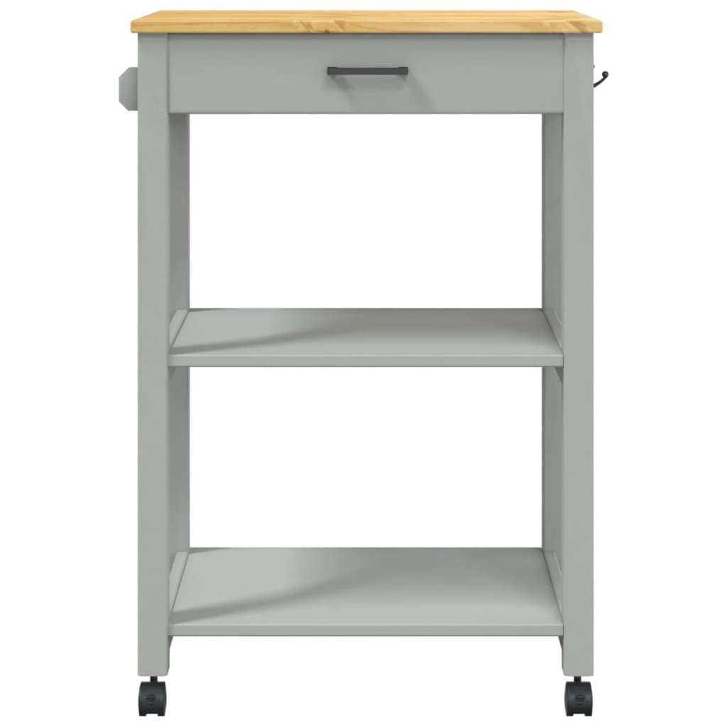 vidaXL Kitchen Trolley MONZA 60x40x90 cm Solid Wood Pine