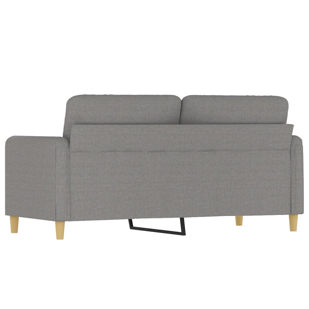 vidaXL 2-Seater Sofa Light Grey 140 cm Fabric