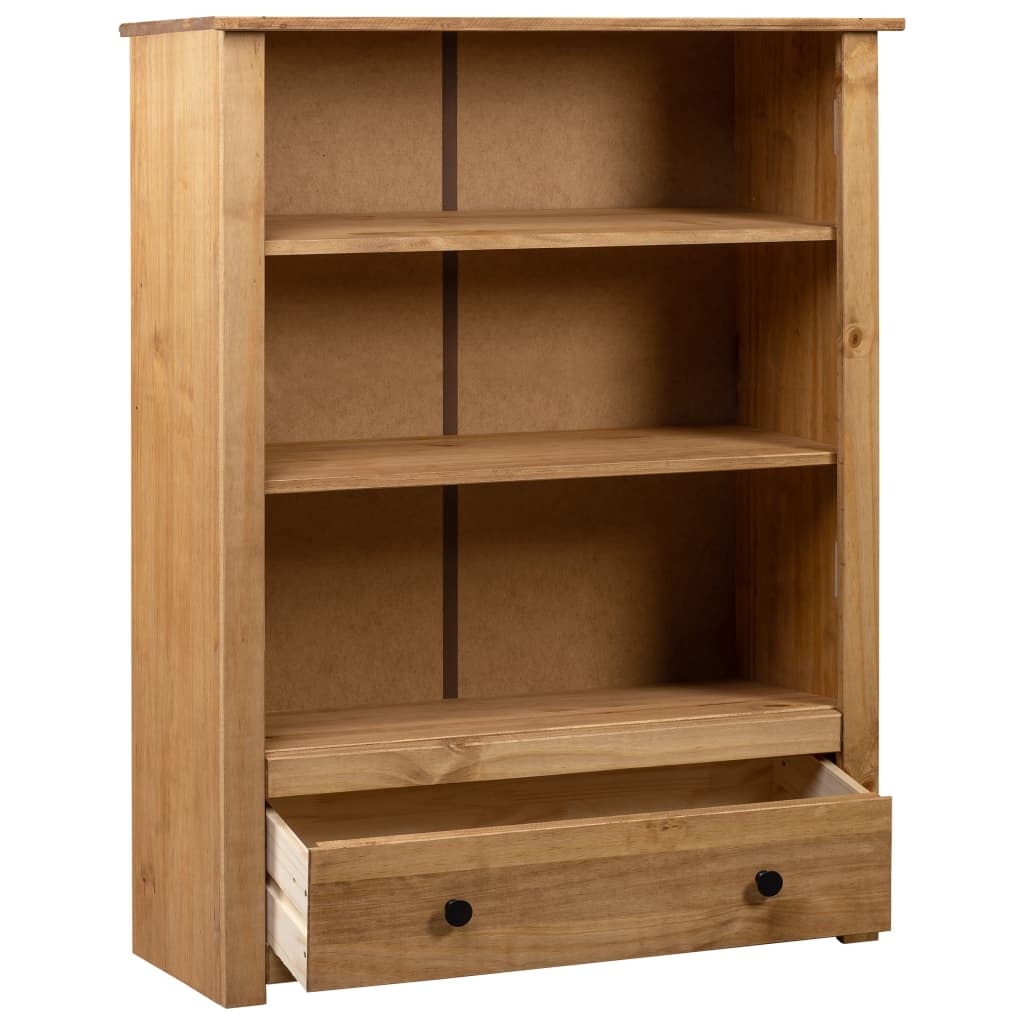 vidaXL Bookcase 80x35x110 cm Solid Pine Wood Panama Range