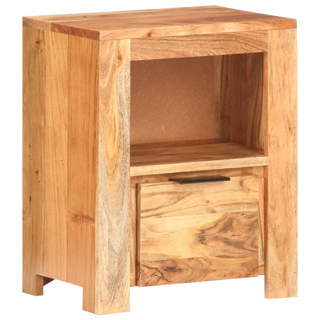 vidaXL Bedside Cabinet 40x30x50 cm Solid Acacia Wood