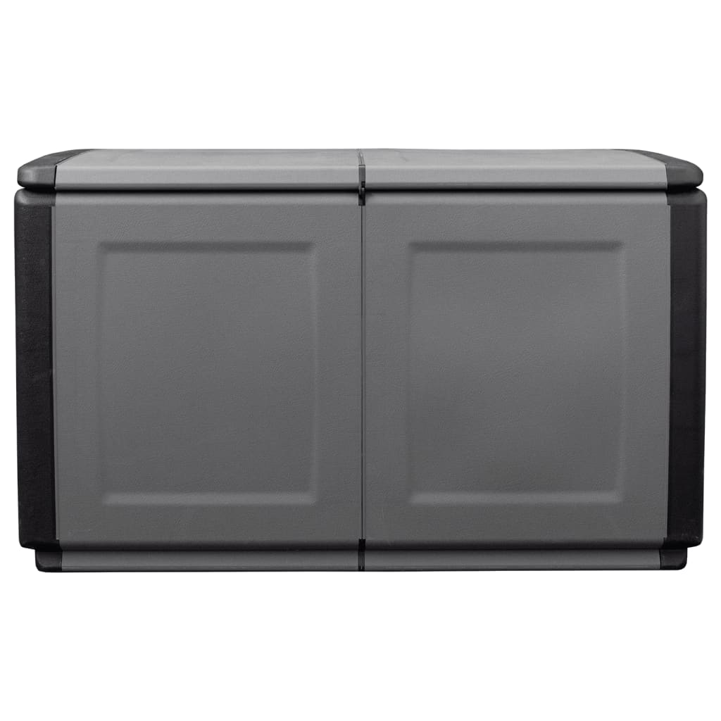 vidaXL Garden Storage Box 96x53x57 cm 230 L Dark Grey and Black
