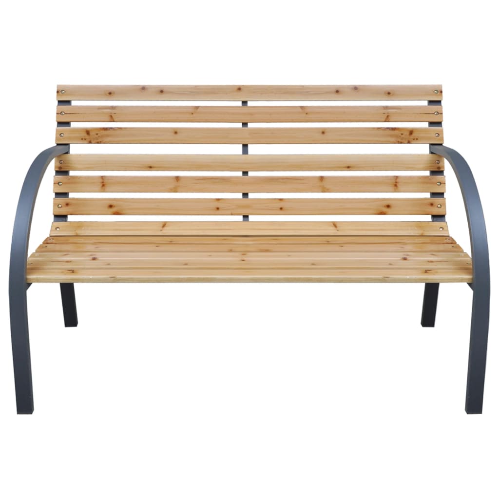 vidaXL Garden Bench 112 cm Solid Wood Fir