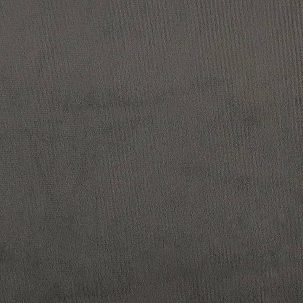 vidaXL Bed Frame with Headboard Dark Grey 183x213cm California King Velvet