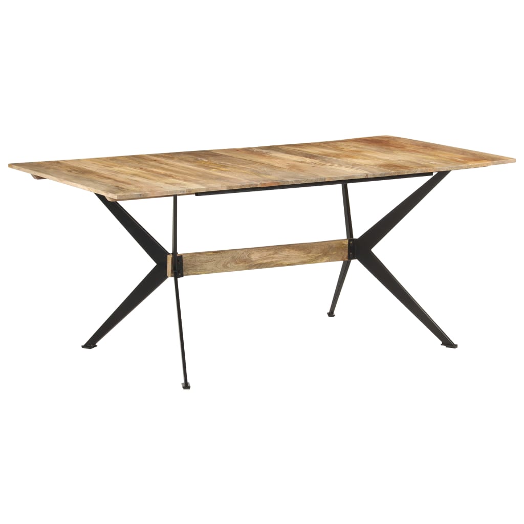 vidaXL Dining Table 180x90x76 cm Solid Mango Wood