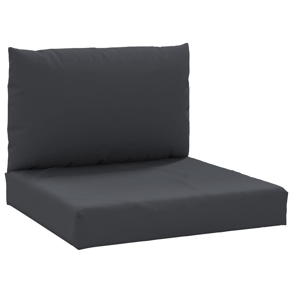 vidaXL Pallet Cushions 2 pcs Black Oxford Fabric