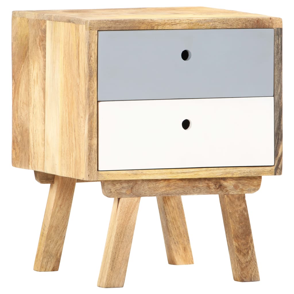 vidaXL Bedside Cabinet 40x35x50 cm Solid Mango Wood