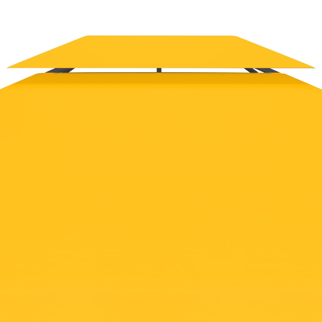 vidaXL 2-Tier Gazebo Top Cover 310 g/m² 4x3 m Yellow