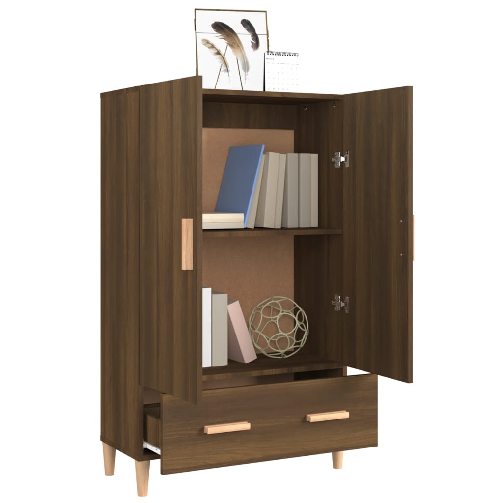 vidaXL Highboard Brown Oak 70x31x115 cm Engineered Wood