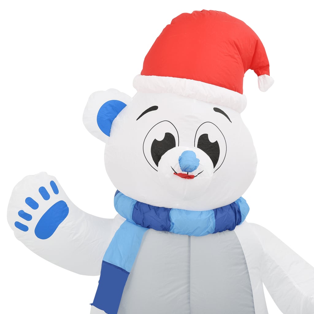 vidaXL Christmas Inflatable Polar Bear LED Indoor and Outdoor 1,8 m