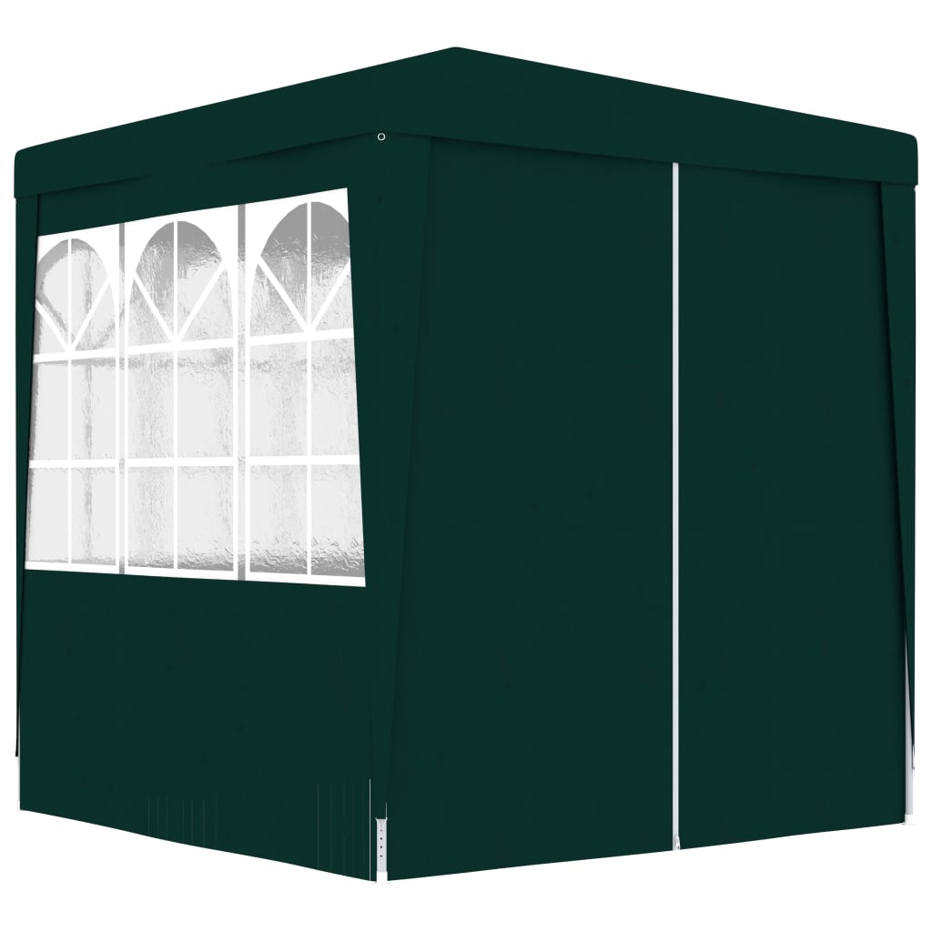 vidaXL Professional Party Tent with Side Walls 2x2 m Green 90 g/m?