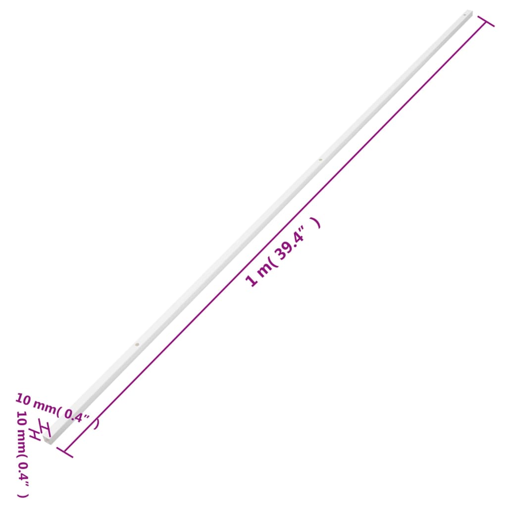 vidaXL Cable Trunking 10x10 mm 10 m PVC