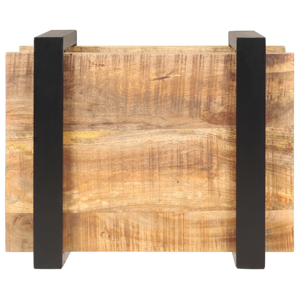 vidaXL Bedside Cabinet 50x40x40 cm Rough Mango Wood