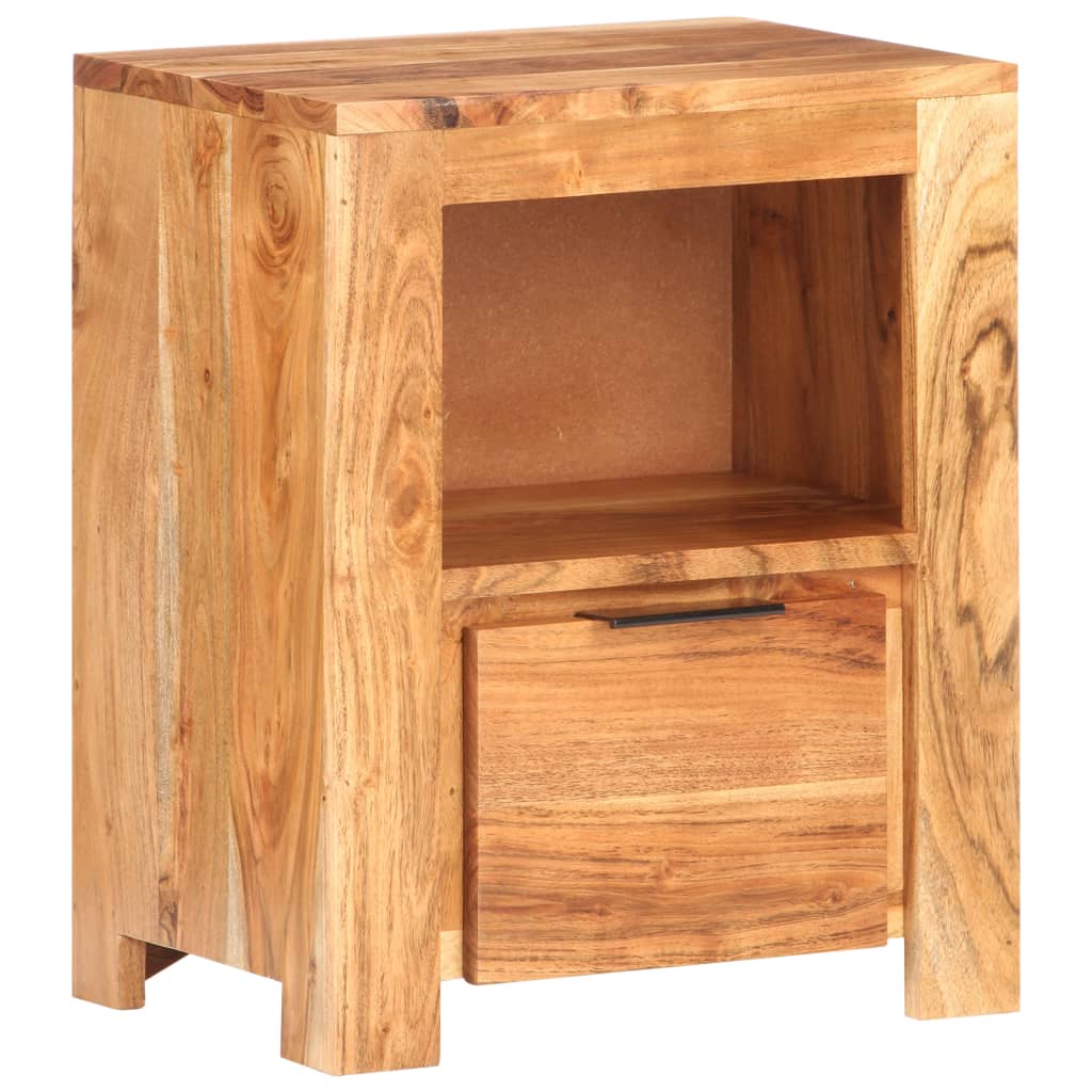 vidaXL Bedside Cabinet 40x30x50 cm Solid Acacia Wood