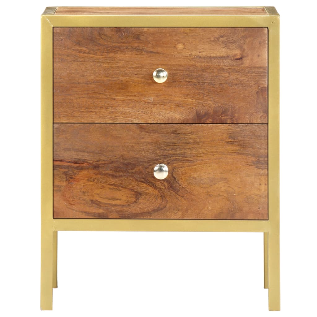 vidaXL Bedside Cabinet 40x35x50 cm Solid Mango Wood