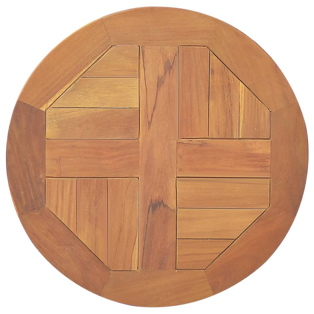 vidaXL Table Top Solid Teak Wood Round 2.5 cm 40 cm