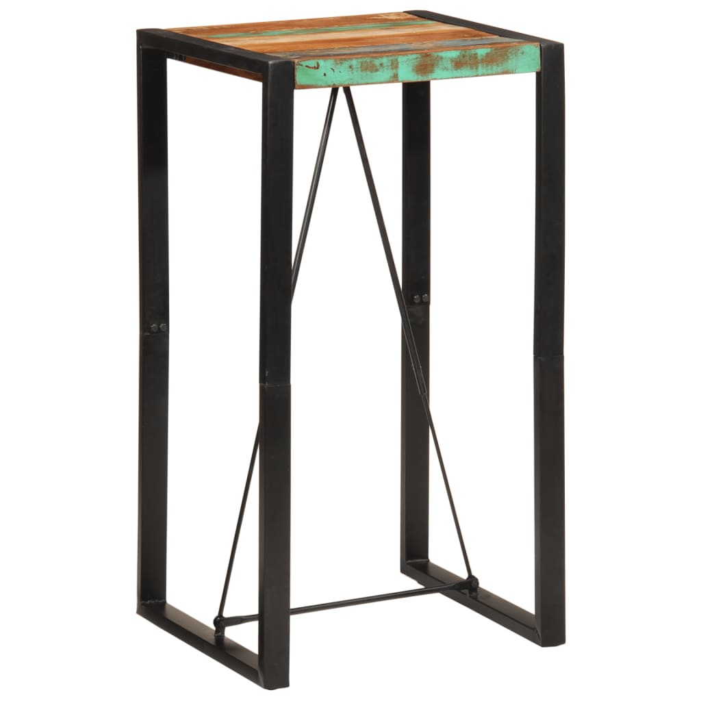 vidaXL Bar Table 60x55x110 cm Solid Wood Reclaimed